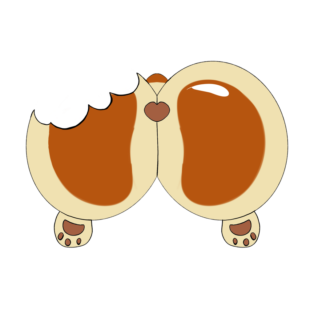 A Corgi Butt Bun w Bite